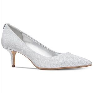 Michael Kors Shoes - Michael Kors Flex Kitten Silver Pump SZ 8 NIB Michael Kors Shoes - Michael Kors Flex Kitten Silver Pump SZ 8 NIB